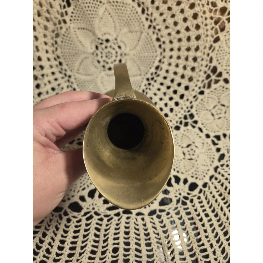 Vintage Brass Water Pitcher Or Vase